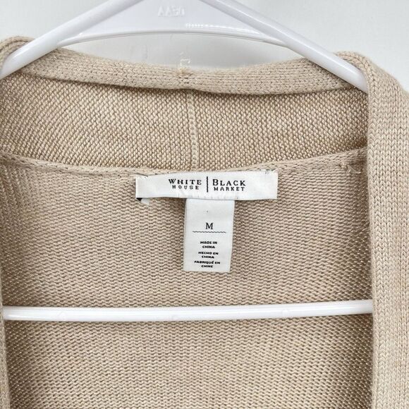 White House Black Market  Woman's Cardigan Size‎ M Open Front - Picture 2 of 7